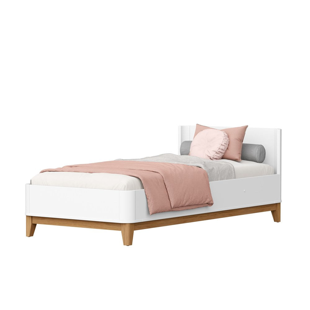 cama boom branco com pes classic